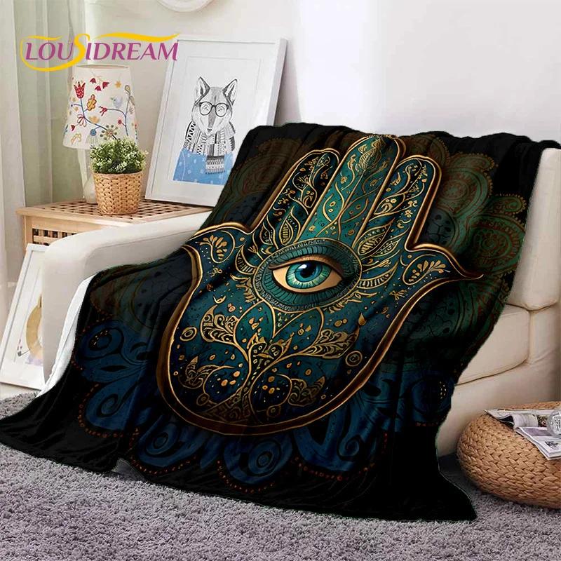 Evil Eye Turkey Blue Nazar Eye of Horus Soft Flannel Blanket for Beds Bedroom Sofa Picnic,Throw Blanket for Outdoor Leisure Gift