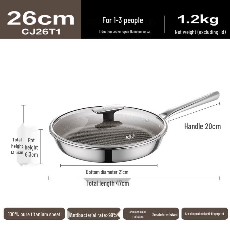 SUPOR Pure Titanium Non-Stick Frying Pan (26cm)