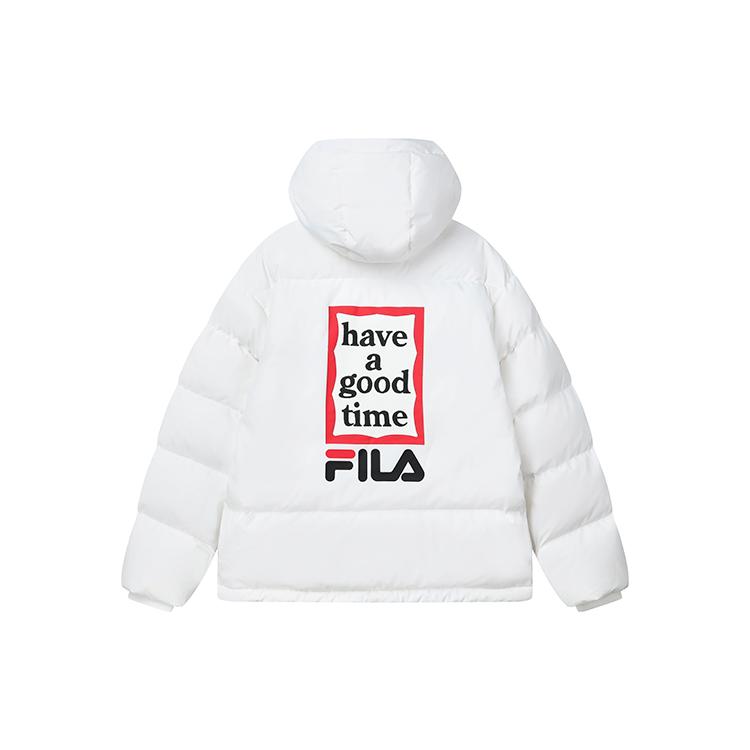 New FILA X Have A Good Time Down Jacket Women's Standard White F11U149902F-WT