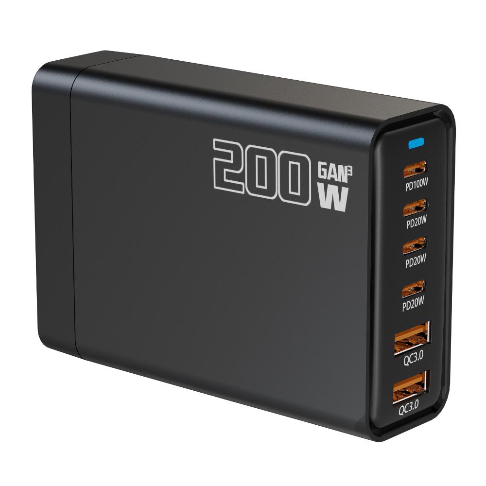 200W GaN Multi-Port Charger, 100W PD Fast Charging for DJI Drones, Universal Multi-Function Fast Charge Adapter.