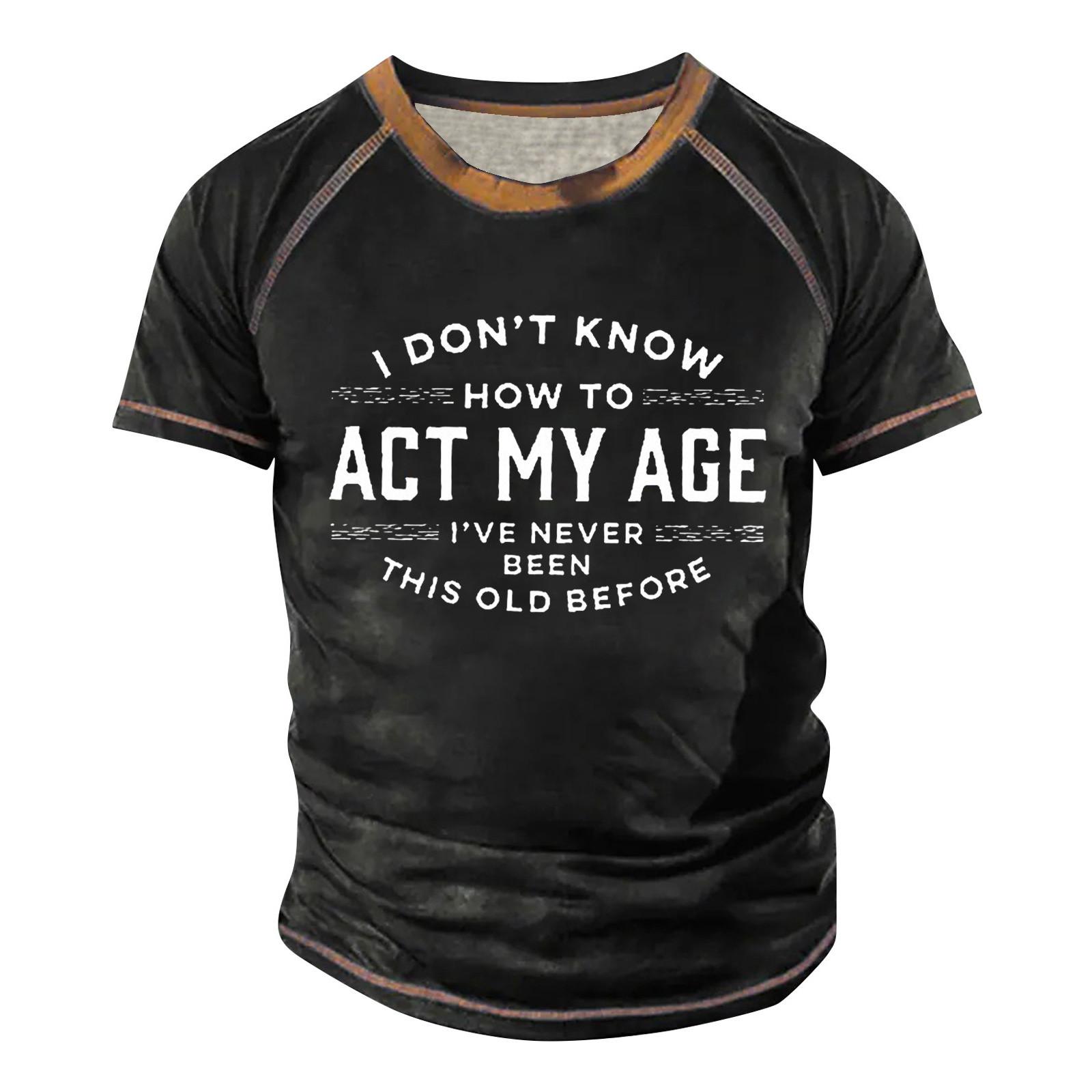 Мужская футболка реглан в стиле ретро с коротким рукавом и круглым вырезом с буквенным принтом, топы XXXXXXL чёрный