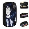 Fun Black Butler Pencil Cases Pencilcases Pen Holder for Girls Boys Large Storage Bag School Supplies Cosmetic Stationery