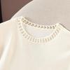 Women's French Elegant Hollow Knit Long Sleeve Top