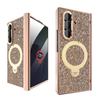 Luxury Diamond Crystal Magnetic Phone Case with Anti-privacy for Samsung Galaxy Z Fold 7 ZFold 6 PC Phone Case