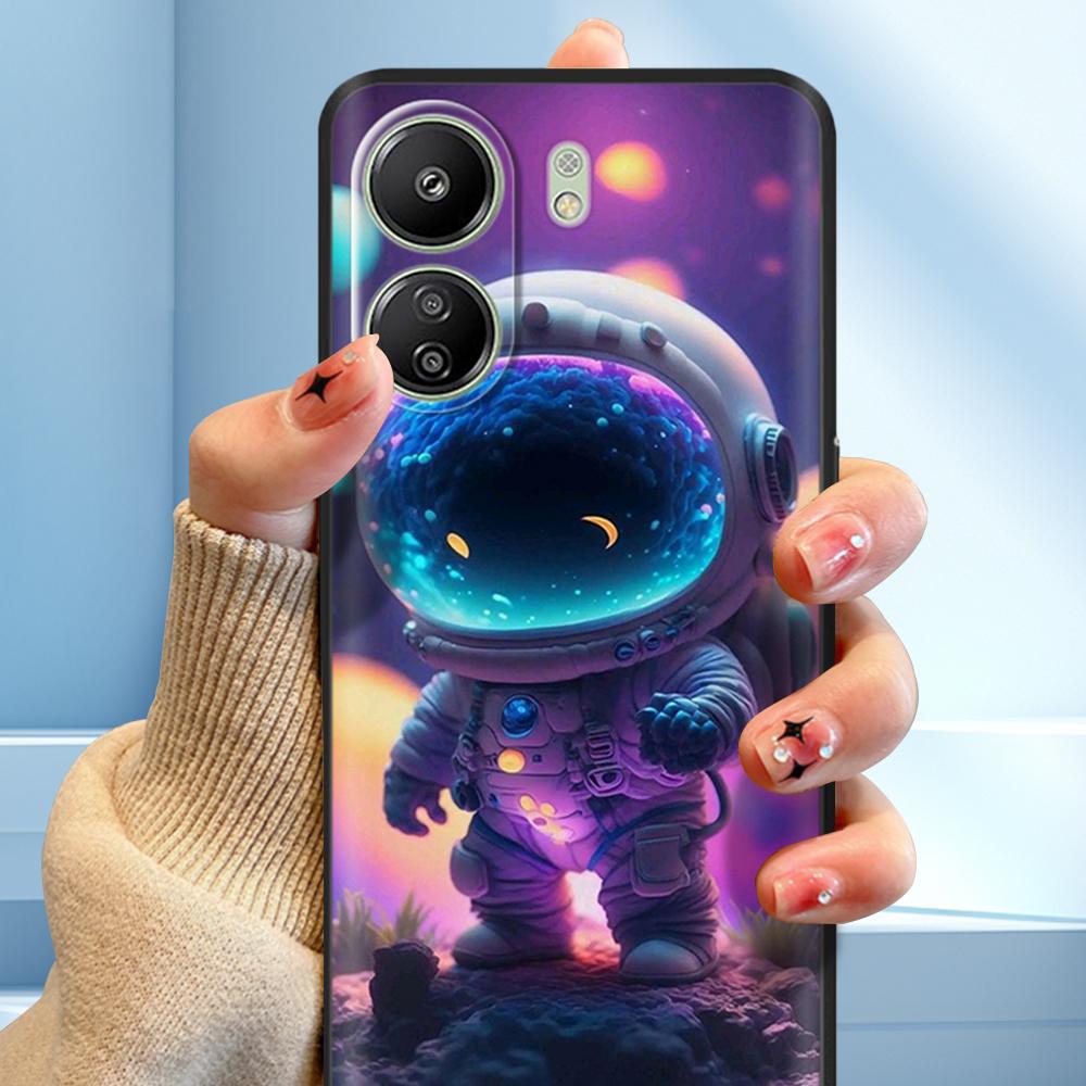 Case For Xiaomi Redmi 13C 4G Case Phone Cover Cool Sweet Soft Smooth Liquid Silicone Back Cover For Redmi 13 C Redmi13C Fundas