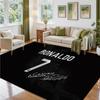 Cristiano Ronaldo Design Crystal Velvet Rug Soft Decorative Mat for Bedroom Entrance