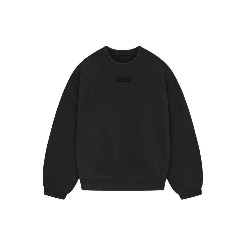 Fear of God Essentials SS24 Crewneck Sweatshirt 'Jet Black' Men's 192SP244684F