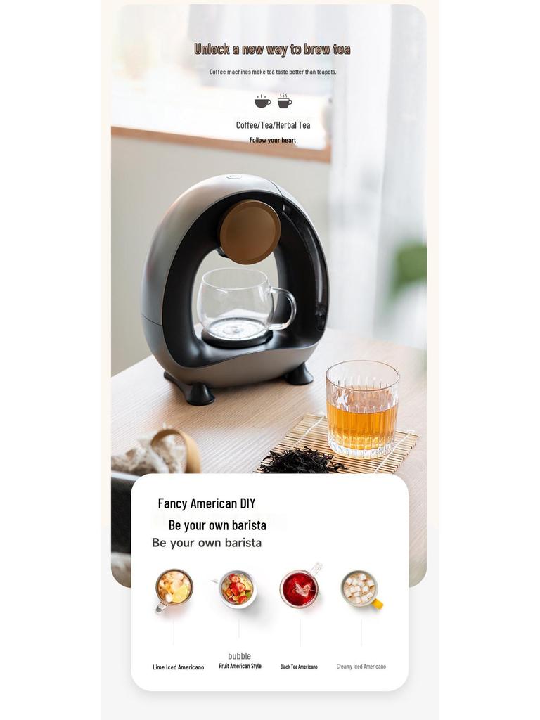 Hairui přenosný tichý mini kávovar na překapávanou kávu