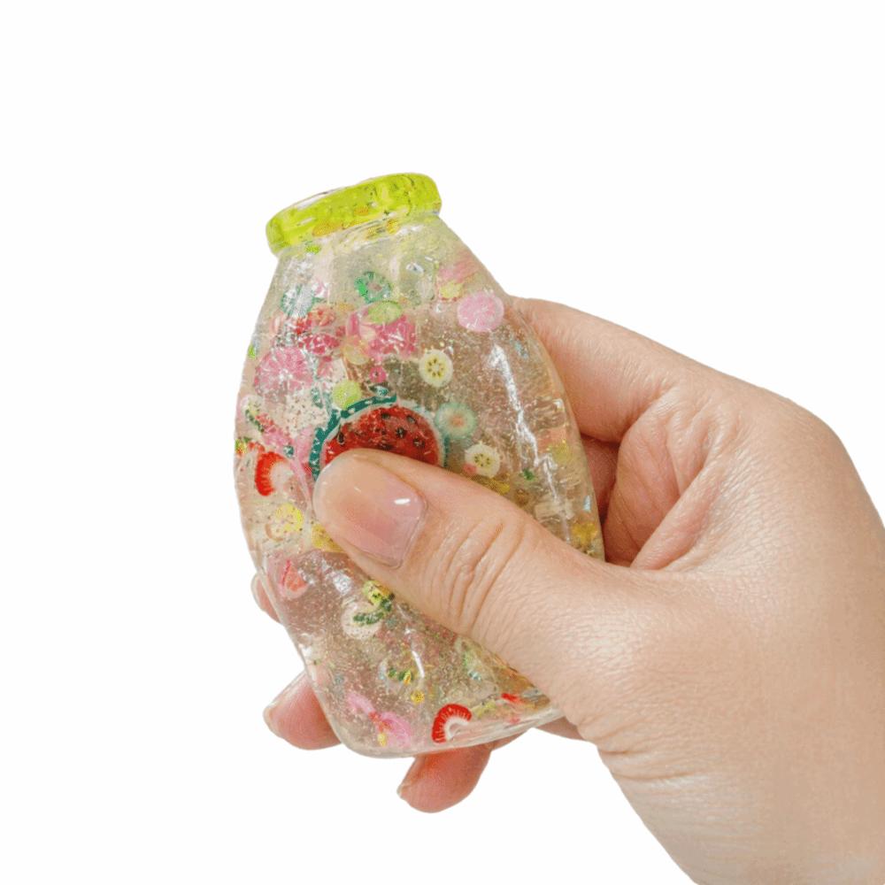Multicolor Drifting Bottle Squeeze Toys Colorful Sequins Stress Ball Toy Pinch Le for Adults
