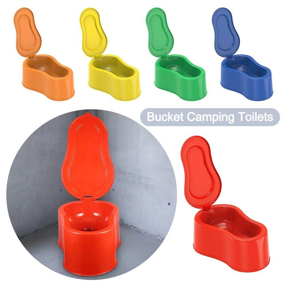 High Quality Thickened Potty Heavy Duty Plastic Portable Bucket Camping Toilets Simple Urinals for 80-110mm Pipe