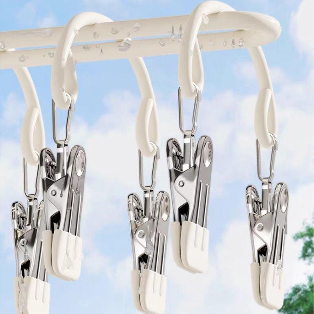 Rustproof Clothes Drying Hanger Stainless Steel Underwear Socks Holder  Outdoor Drying