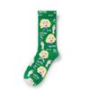 French Retro Abstract Oil Painting Mid-Calf Socks - Trendy Autumn/Winter High-Top Creative Combed Cotton for Women