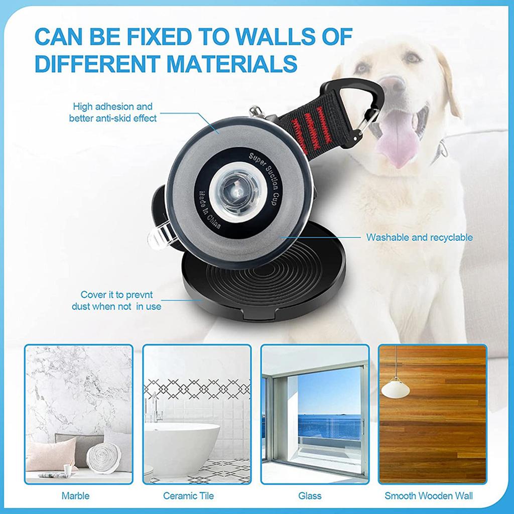 The Cat And Dog Bathing Lanyard With Suction Cup Can Be Adjusted To Fix The Cat Safety Rope, Which Is Used For Pet Shower, Bathing And Grooming