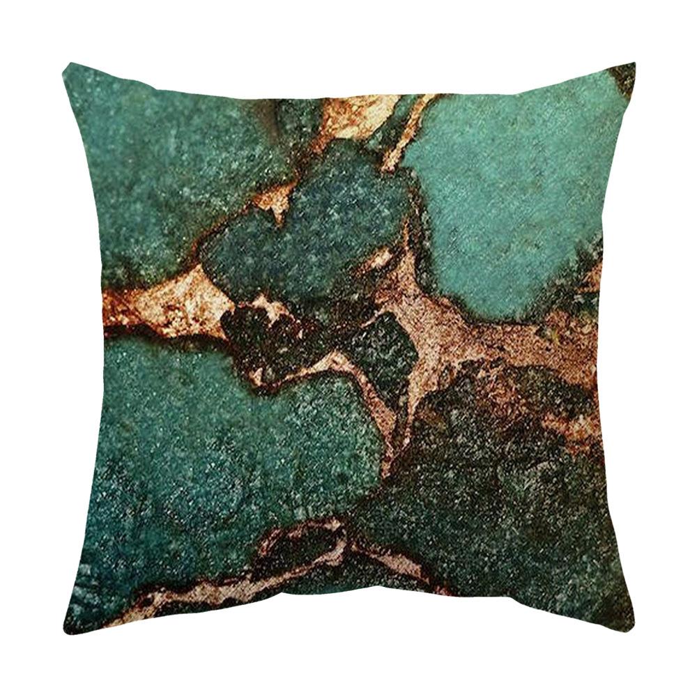 

Подушка с зеленым растительным узором, подушка для спины дивана, цветочный принт, украшение для гостиной Brown