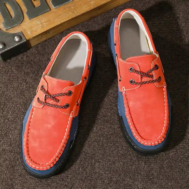 Natural Leather Moccassin For Men Designer Sneakers Men Luxury Men's Spring-autumn Shoes Sport Sepatu Tenisky Shows