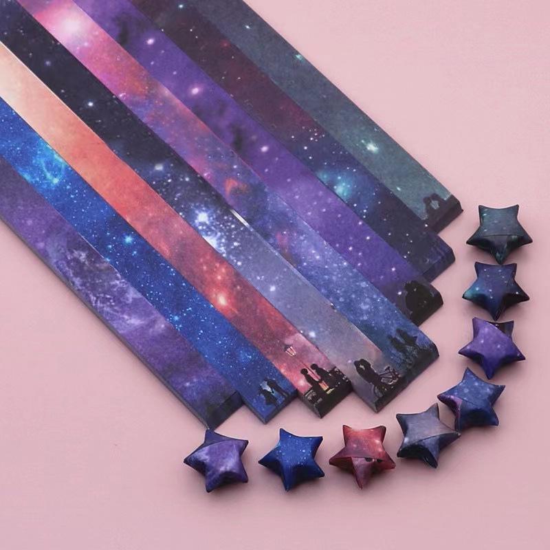 Lucky Star DIY Paper Strips - Handmade Five-Pointed Star Craft Materials