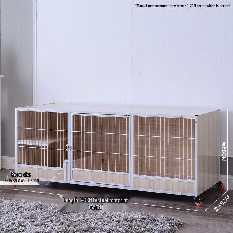 Three-Tier Solid Wood Cat Breeding & Boarding Cage with Birthing Room