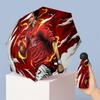 Cristiano Ronaldo Pattern Printed Mini 5 Folds 8 Ribs Compact Umbrella Windproof Waterproof Lightweight Portable Folding