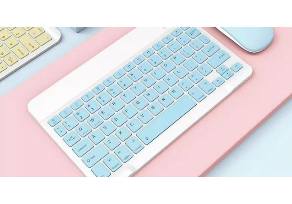 Silent Rechargeable Bluetooth Keyboard & Mouse Set for Tablets, iPads, Laptops & Office Use