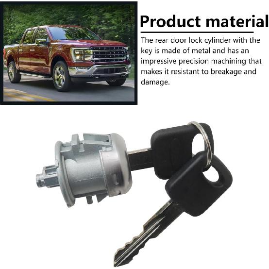Door Tailgate Liftgate Lock With 2 Keys 703362 for Ford F150 F250 F350 by ATIODYUUK