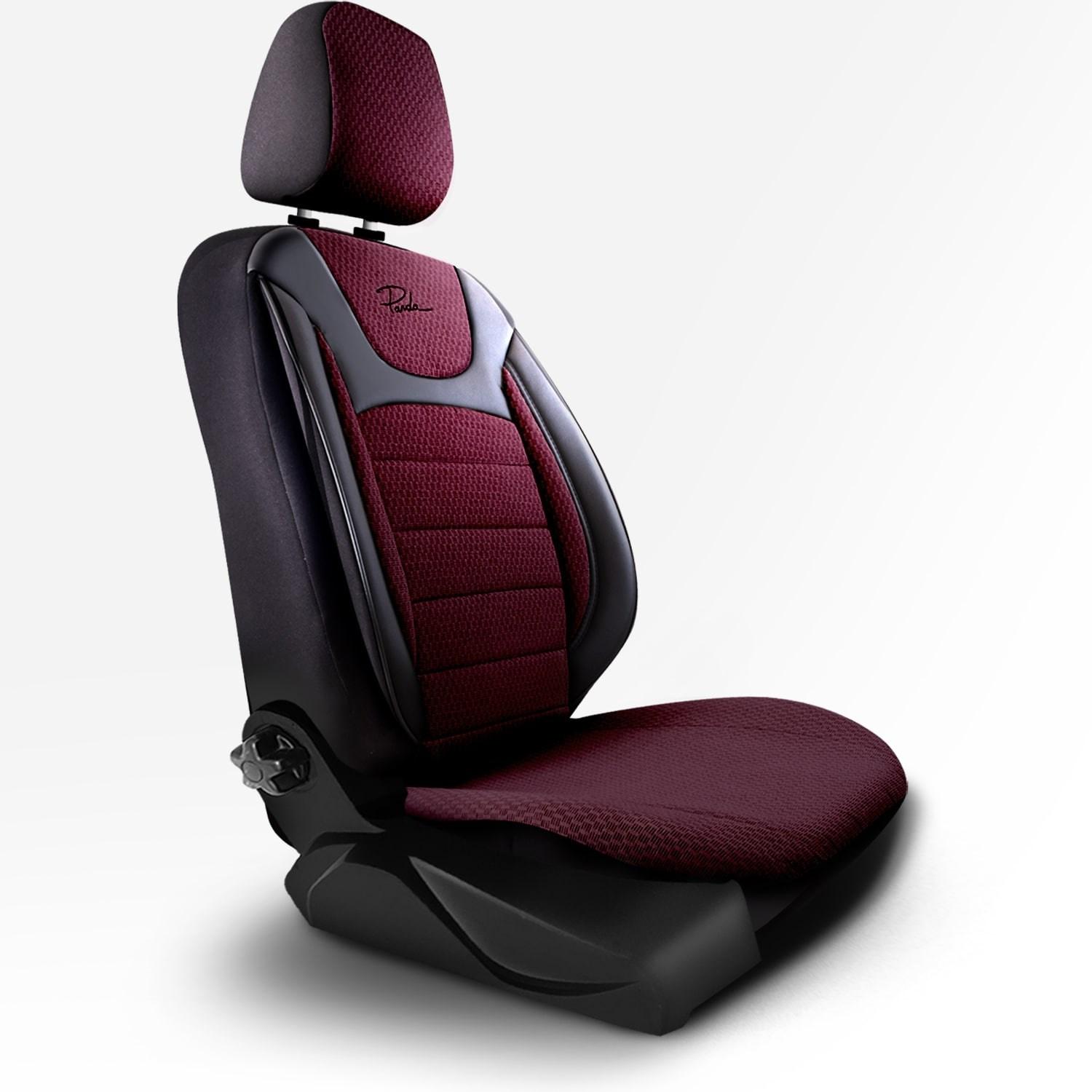 

Чехол на автомобильное сиденье из специальной тканой ткани бордовый черный