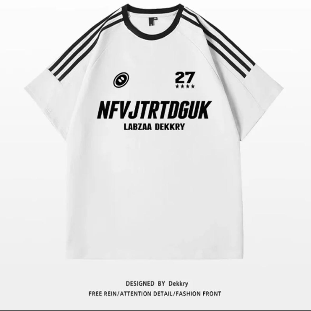 

Мужская летняя футболка оверсайз в корейском стиле, повседневная, с коротким рукавом, модная 2XL белый