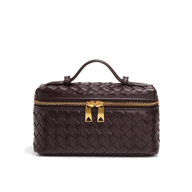 Xiaoxiangfeng box bag fashionable hand carry women's bag handwoven bag casual shoulder messenger bag