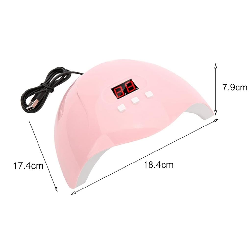 YIKOOLIN 54W LED UV Nail Lamp Phototherapy Machine Automatic Induction Multi Modes Portable USB Charging Pro Salon Curing