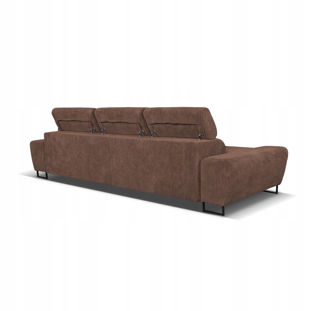 Sofa 3 Seater Sofa Bed with Sofa Bed. Savio Family Furniture Brown Corduroy