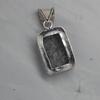 Cushion Cab Crinoid Marble Fossil 925 Sterling Silver Pendant Jewelry, Boho Style Designer Pendant