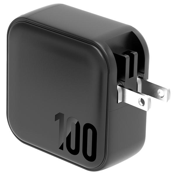 Energea Ład. Siec. 1Xusb+3Xusb-Cpd-Pps-Qc 3.0 100W 3C1A Czarny/Black Us+Eu Travelite Gan100
