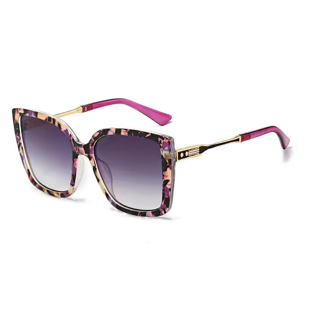 Fashionable Women Sunglasses Large Frame Gradient Color Glasses Exquisite Design for Women Stylish UV Protection Shades