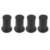 4pcs Round Furniture Lifters with Rubber Non Slip Pads Plastic Bed and Furniture Raisers Set