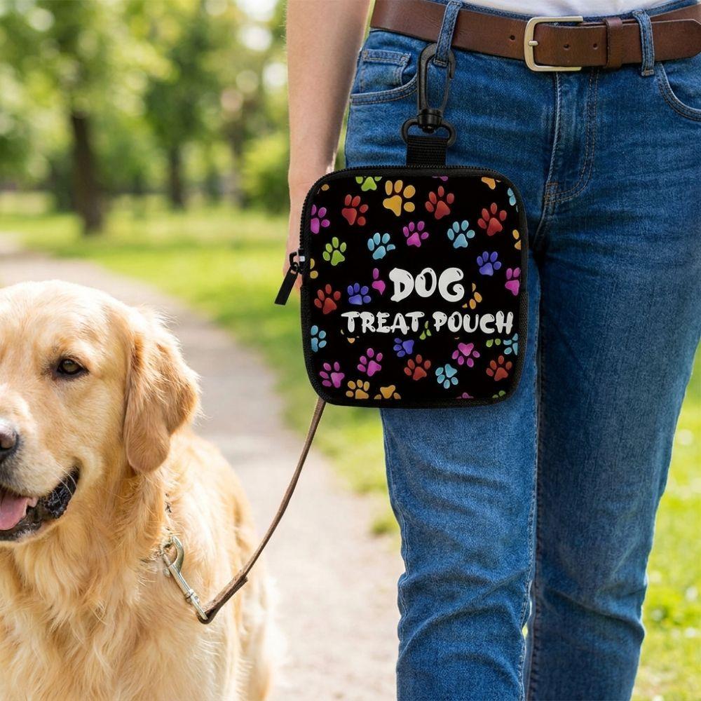 Transparent Window Dog Snack Bag Zipper Closure Pet Treat Pouch Dog Care Bag  Pet Training