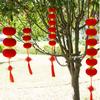 Flocked Lantern String: New Year, Wedding & Christmas Decor - Free Shipping