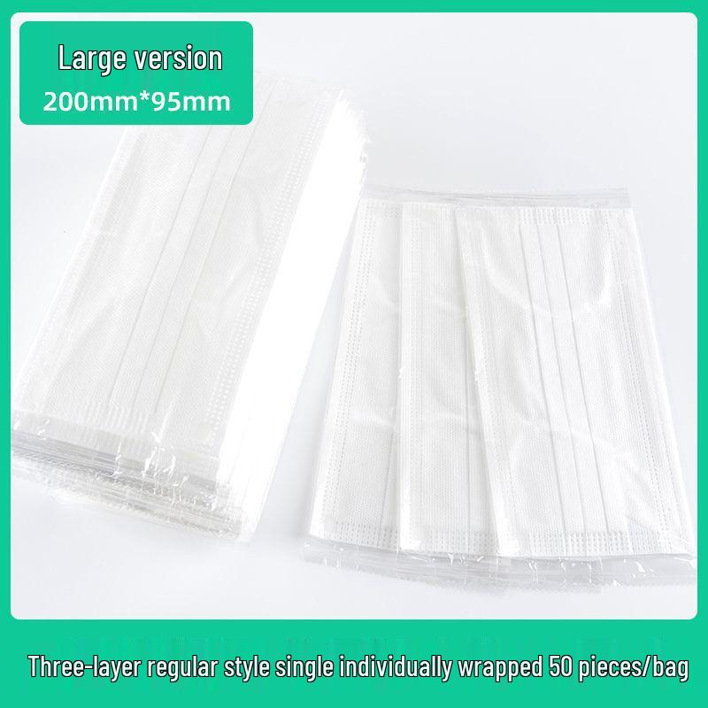 Ultra-dünne atmungsaktive Einwegmasken: Ein- oder dreilagig, Unisex, Einzeln verpackt, Erhältlich in Weiß oder Schwarz