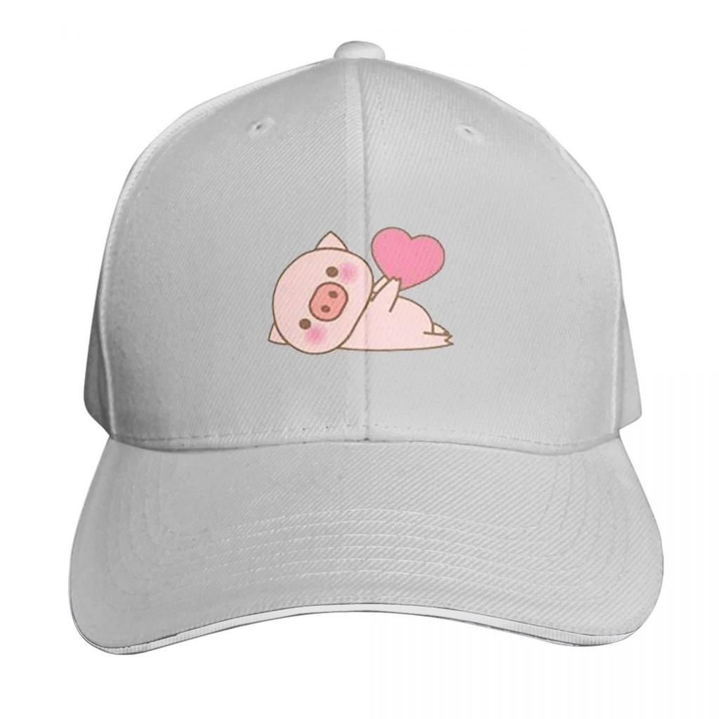 Lots Of Little Hearts Pig Emoticon Cap Fashion Casual Baseball Caps Adjustable Hat Hip Hop Summer Unisex Baseball Hats