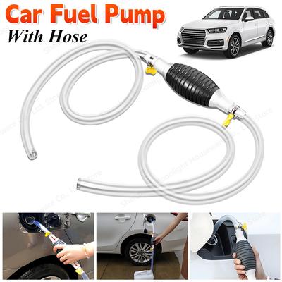 Universal-Hand-Gasölpumpe Auto-Kraftstoffpumpe Manuelles Saugrohr Benzin-Siphonpumpe Automotoren Kraftstoffversorgungssystem Zubehör