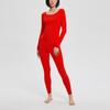 Calvin Klein Antibacterial Anti-Static Thermal Elastic Moisturizing Long Johns Women Underwear Pomegranate-Red AD0004-3RB