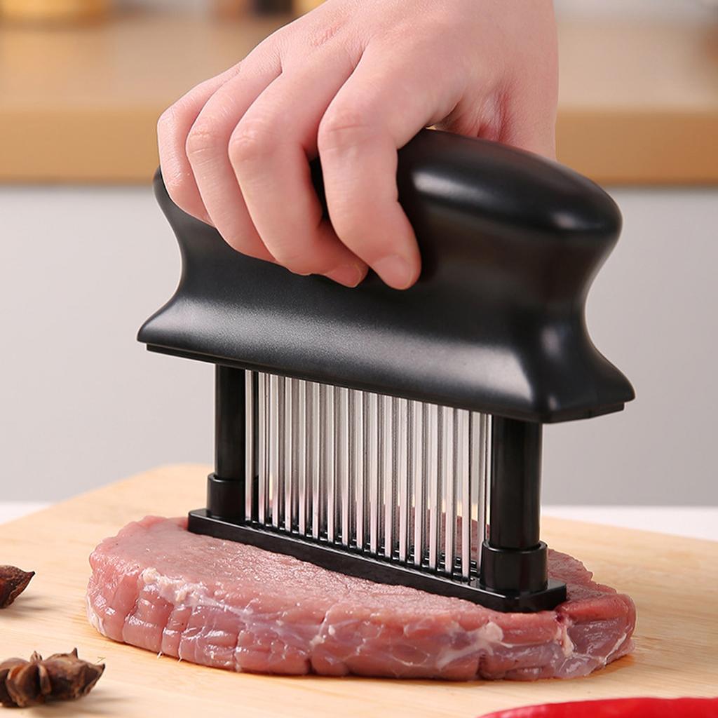 48-pin Meat Tenderizer Stainless Steel Steak Tenderizer Kitchen Tools BBQ Beef Floss Needles Meat Stick Meat Patty Maker