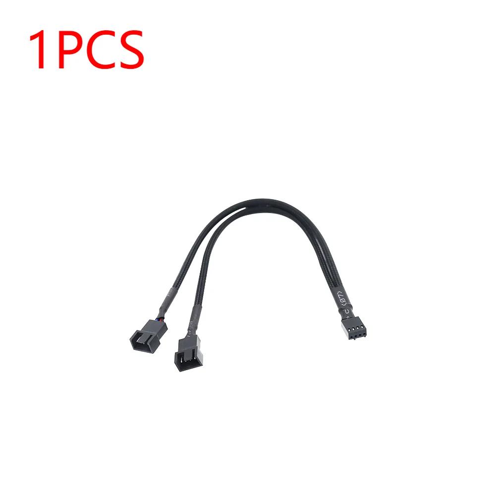 PWM 4pin Fan Extension Splitter Hub Cables Motherboard CPU 4 pin Y Splitter Cable Fan PC Case Fan Extension Adapter