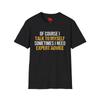 Lustiges Experten-Ratschläge Unisex-T-Shirt, Sprich-mit-mir-Selbst-Humor-Shirt, Sarkastische Grafik