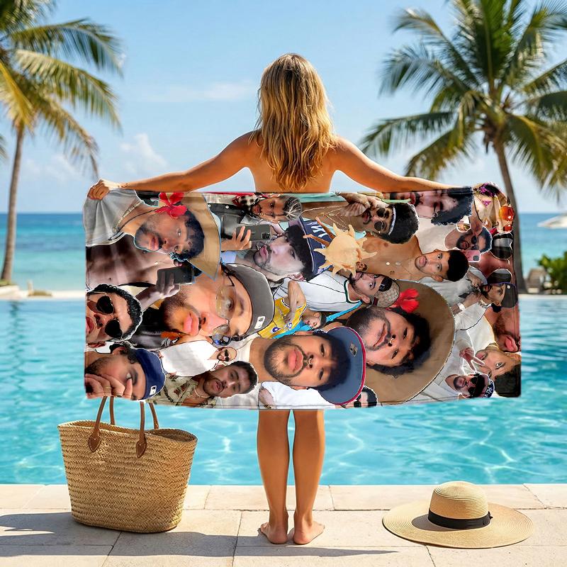 Serviette de plage mode Bbunny: Idéal pour les aventures estivales Doux, absorbant et à séchage rapide, convient pour la natation et le bain
