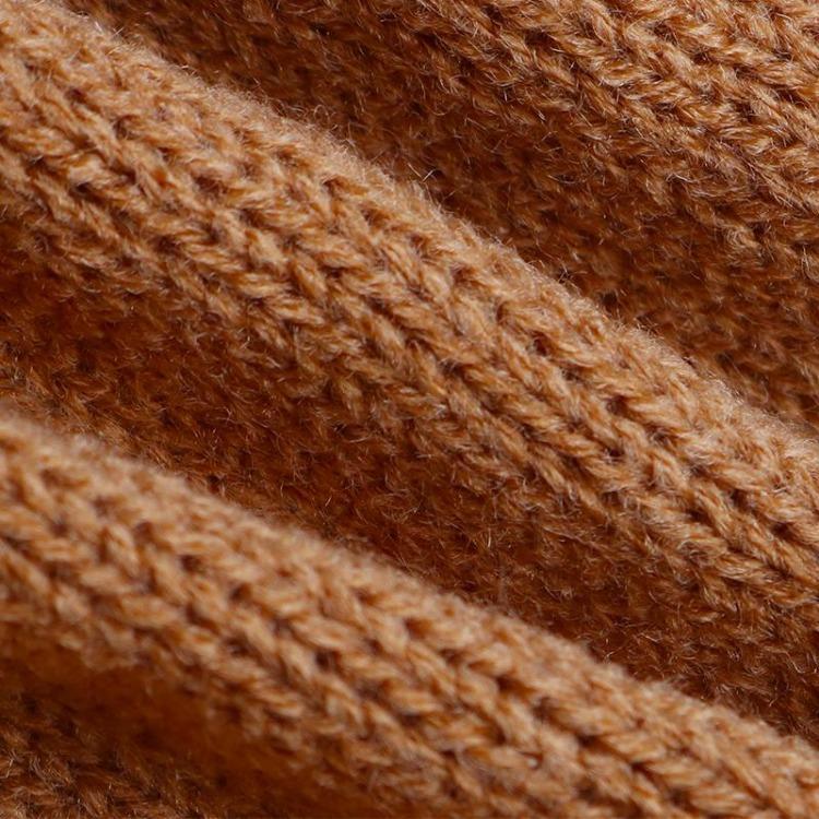 Robe pull tricotée d'hiver chic pour femmes Épaisse A-line Long pull Col haut Manches longues Automne Chaud