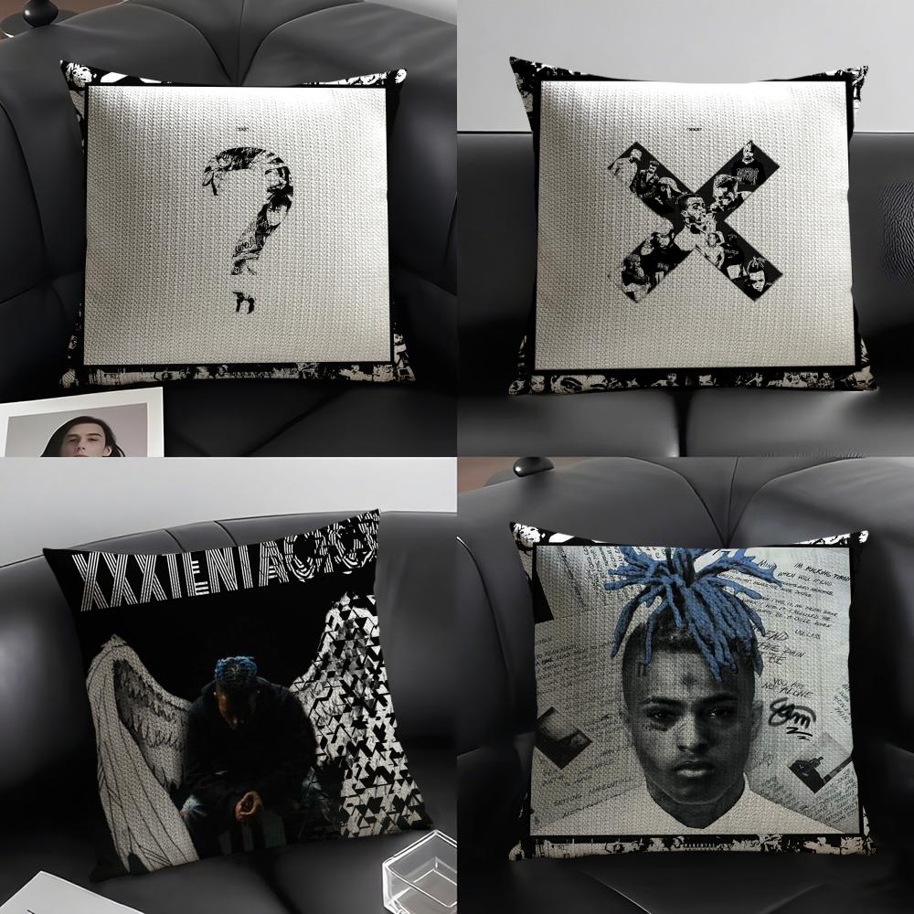 Lu Xika Chen Unisex X-Xxxtentacion Pillow Case Linen Cushion Covers For Decorative Sofa Home Pillows Case Car Chair Pillows Cases