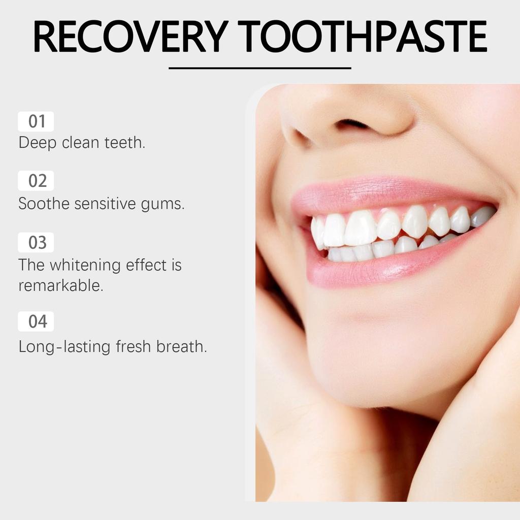 Oralhoe Whitening Teeth Care Toothpaste Daily Gum Care Gentle Cleansing Teeth Stains and Tartar Fresh Breath