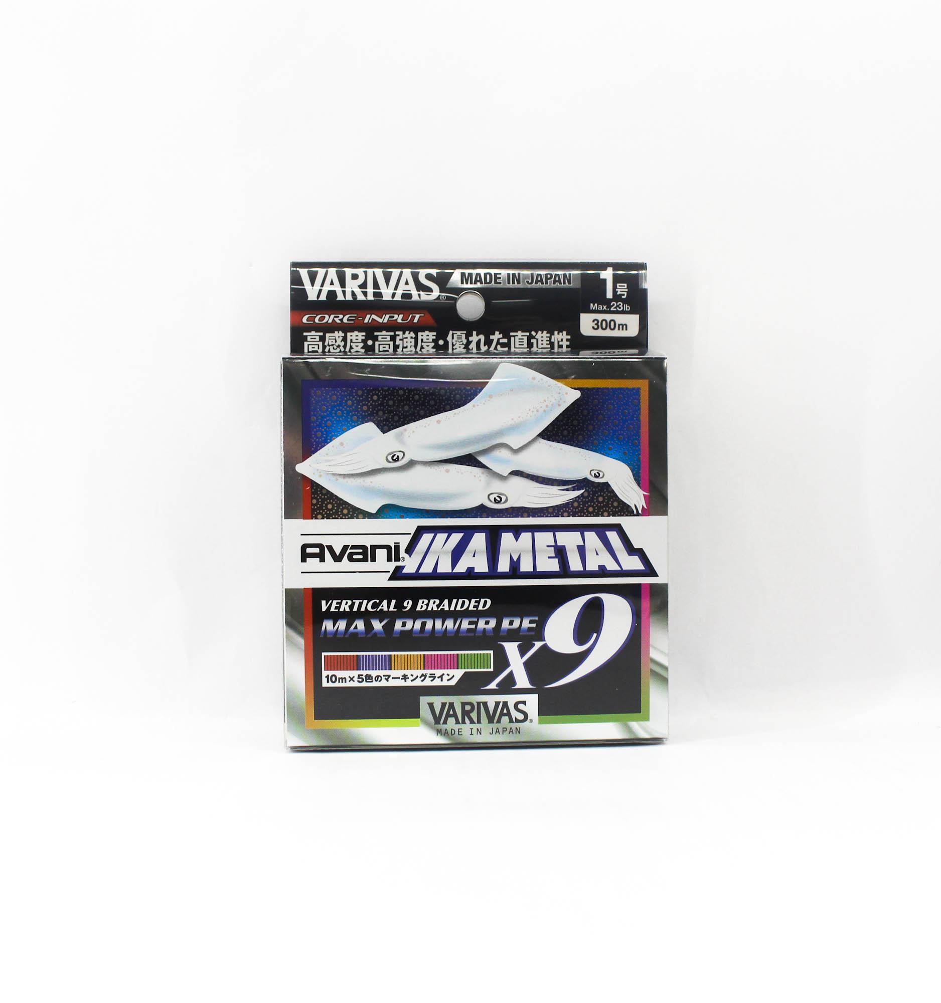 

Varivas P.E Line Ika Metal Max Power X9 Marking 300m P.E 1 Max 23lb (1690) разноцветный