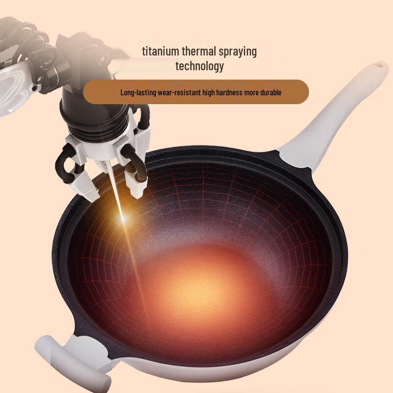 DESLON Titan Antihaft-Mikrodruck-Wok & Bratpfanne