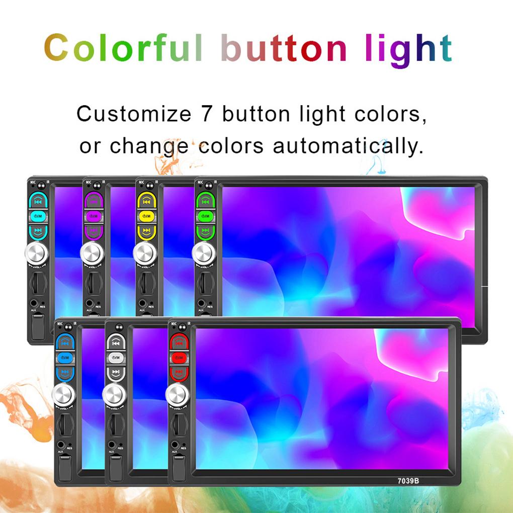 Automotive MP5 Player Portable Detachable Bluetooth-compatible 4 0 USB Interface Hands-free Music Playing Radio Backlight