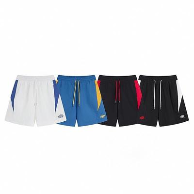 Europese en Amerikaanse geborduurde letter splicing contrasterende kleur heren- en dames high street casual shorts